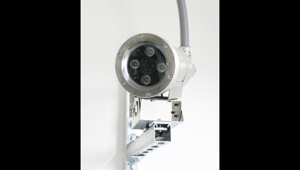 SCN Photo by Marlo Pronovost An explosion-proof camera used in remote pressing operations.