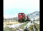 A train in the Reed Point area.