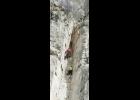 In April workers inspected the rockface on ropes.